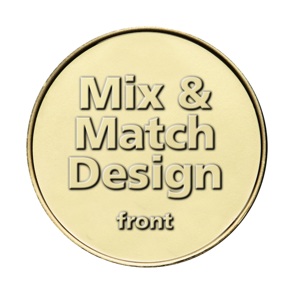 1.125" Brass Mix and Match Token