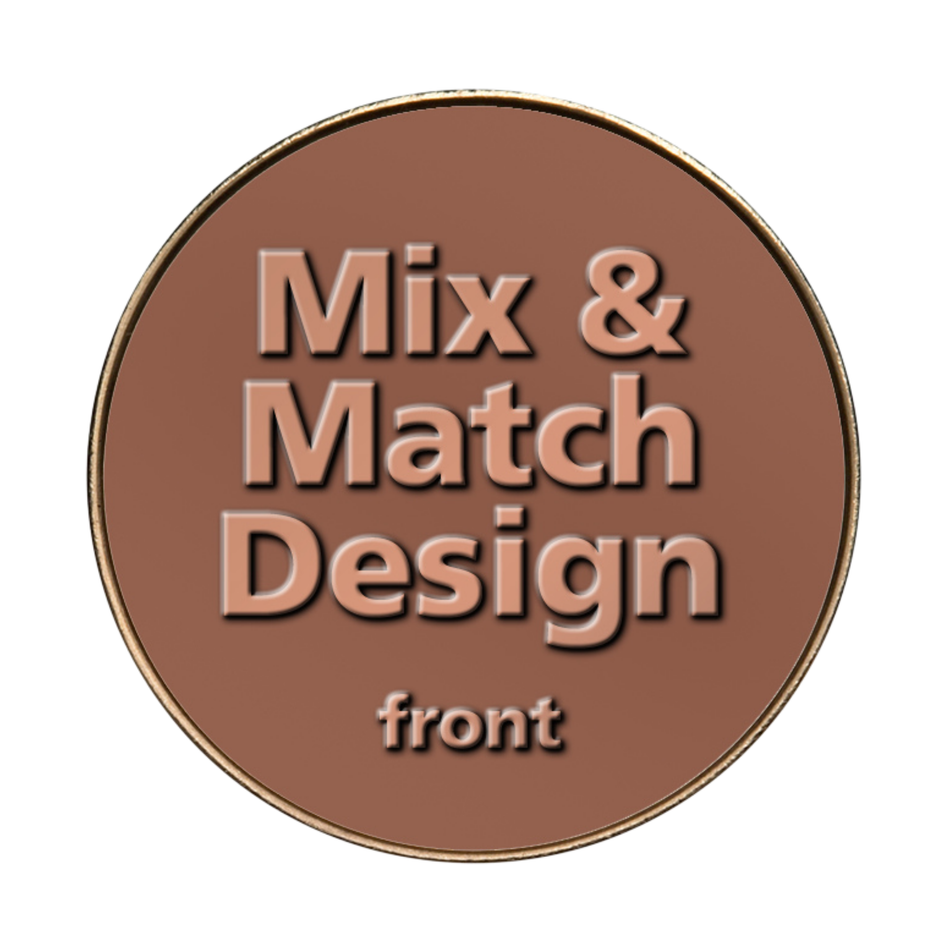 0.984" Copper-Plated Zinc Mix and Match Token