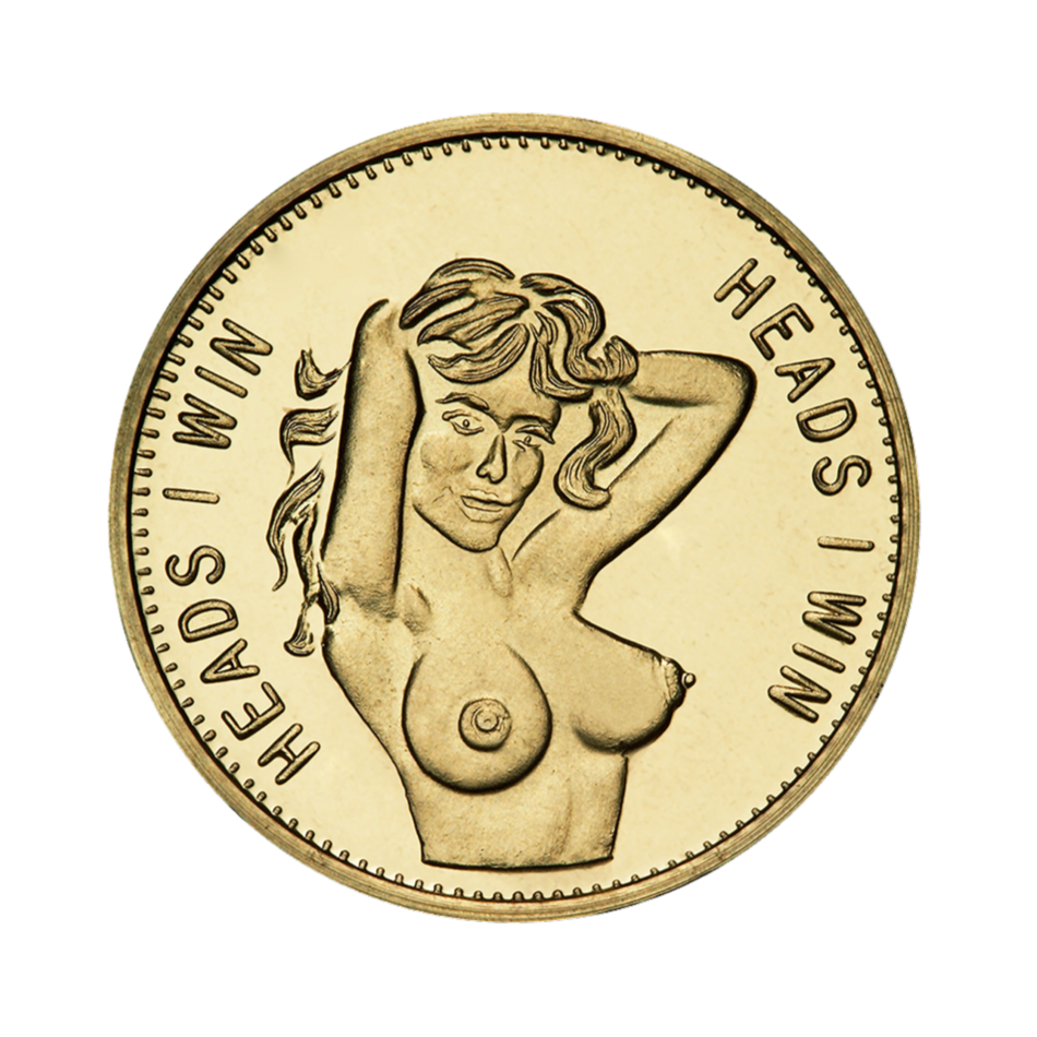 0.984" Brass Heads I Win Tails You Lose Token