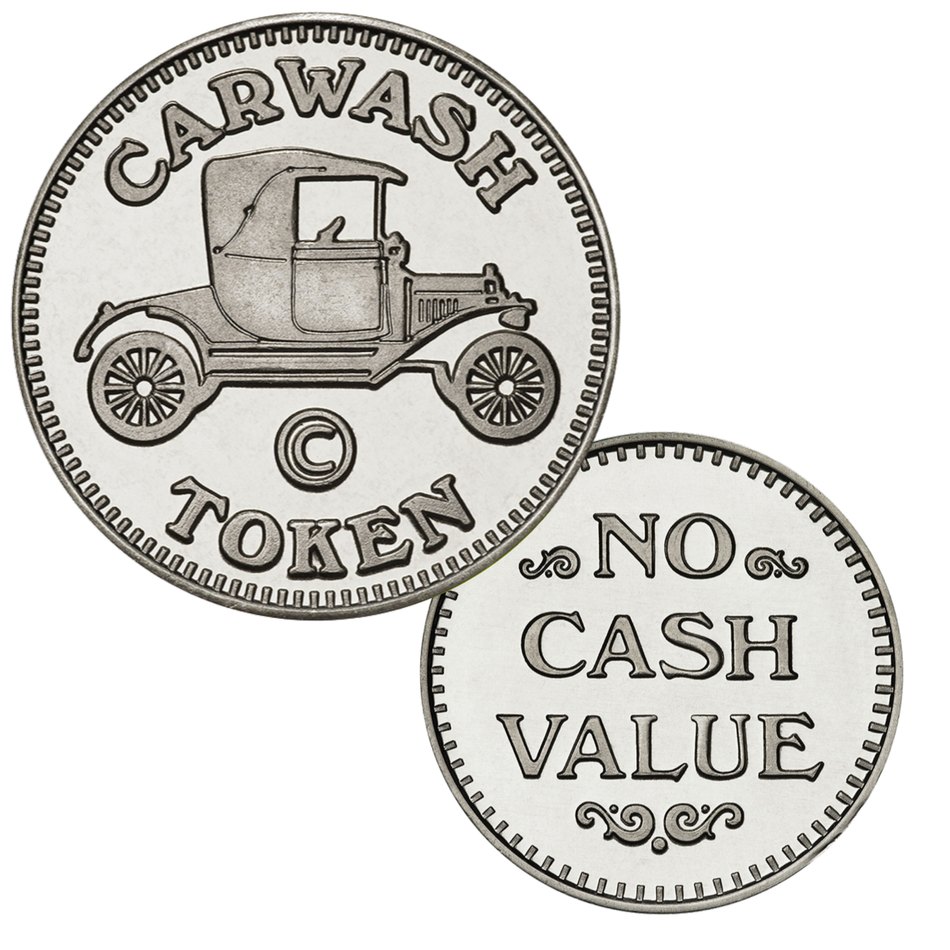 0.984" Nickel Silver Car Wash No Cash Value Token