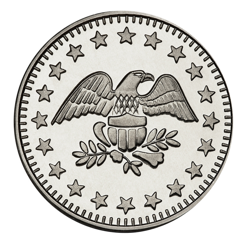 0.900" Nickel Silver Eagle Stars No Cash Value Token