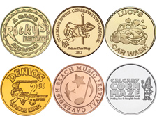 photos of custom tokens used for many different applications