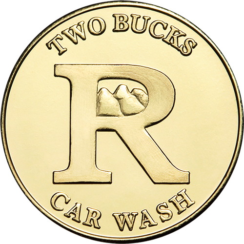Car Wash Token No Cash Value $2