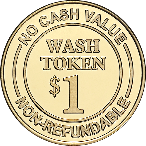 Car Wash Token No Cash Value $1