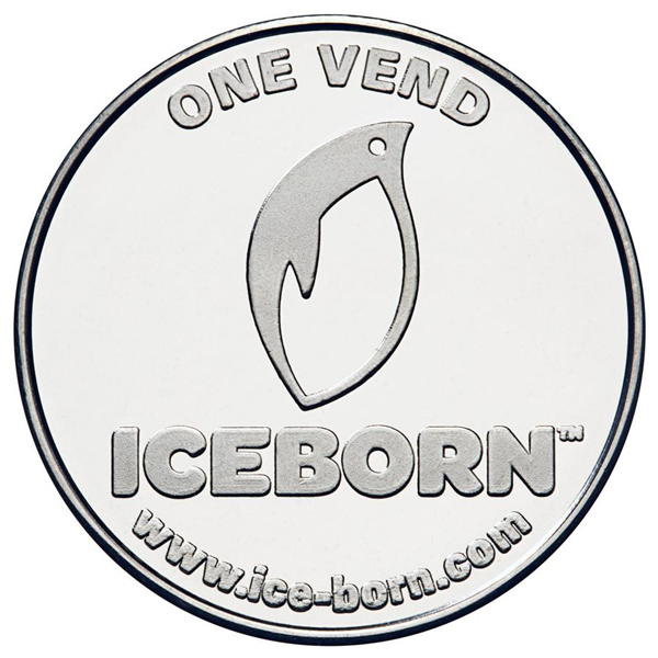Ice Born nickel silver custom token