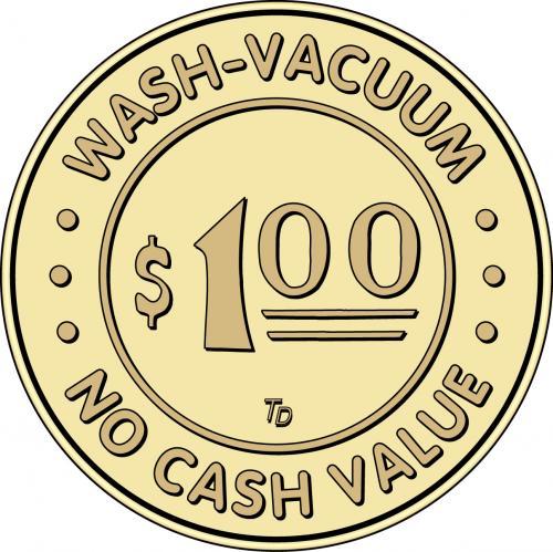 Car Wash Token No Cash Value $1