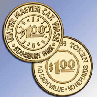 Water Master Car Wash custom tokens