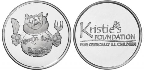 Kristie Foundation custom aluminum coins